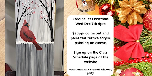 Cardinal at Christmas