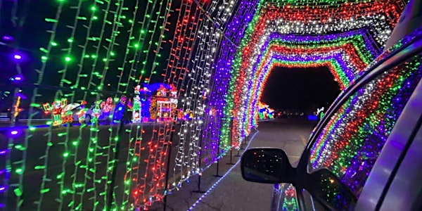 Christmas Light Show - Drive thru - Lights and Santa visit - Journey into