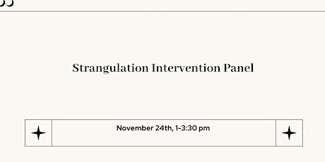 Strangulation Intervention Panel