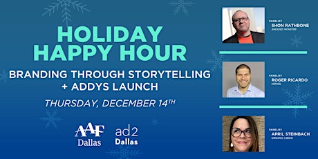 Branding Through Story Telling & ADDY's Launch Happy Hour primary image