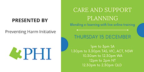 Care and Support Planning Blended Learning
