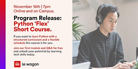 Program Release: Python ‘Flex’ Short Course.