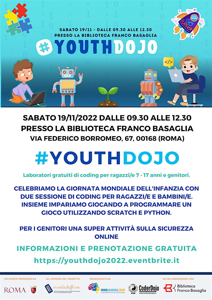 Immagine #YouthDojo - by @CoderDojo Roma SPQR - Scuola Diffusa
