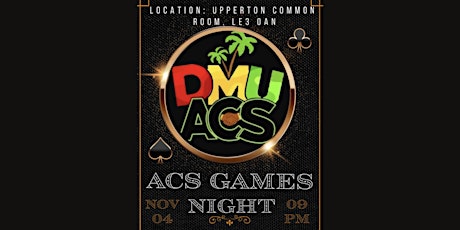 DMU ACS Games Night primary image