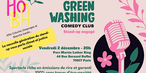 Greenwashing Comedy club Chez HOBA