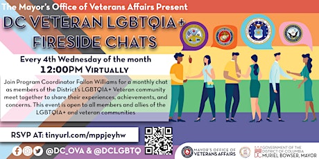 LGBTQIA+ Veteran Fireside Chats Virtual