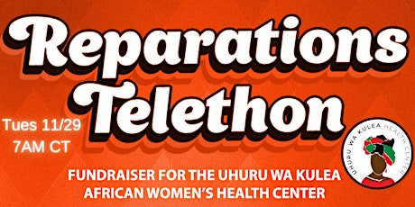 Giving Tuesday 24-Hour Reparations Telethon