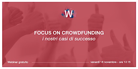 Immagine principale di Focus on crowdfunding 