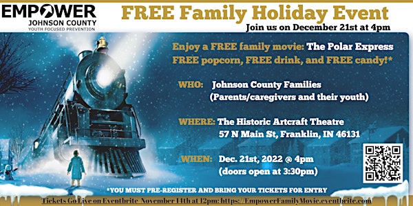 Empower Johnson County  Presents: The Polar Express (Family Holiday Event)