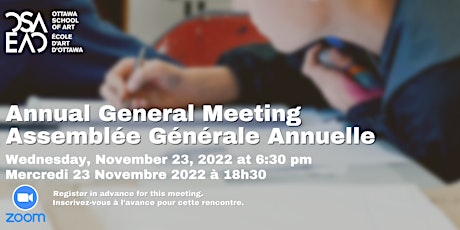 OSA Annual General Meeting 2022 / ÉAO Assemblée générale annuelle 2022