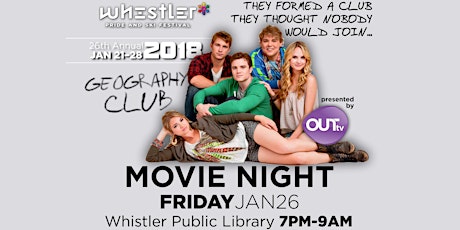 Whistler Pride Movie Night presented by OUTtv + Whistler Public Library primary image