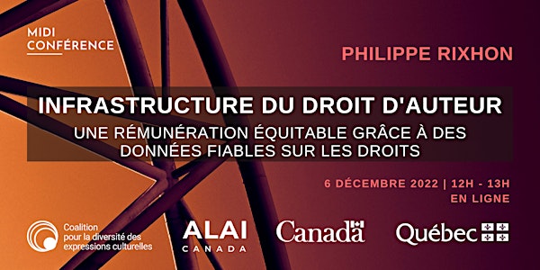Midi conférence : Infrastructure du droit d'auteur | Philippe Rixhon