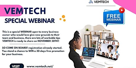 Business Growth Webinar Presented by Vemtech