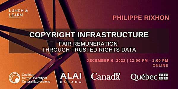 Lunch & learn webinar: Copyright Infrastructure | Philippe Rixhon