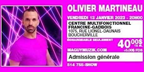 Olivier Martineau, nouveau spectacle, Martineau fait son FRAIS !