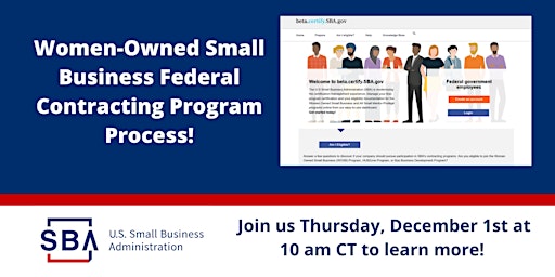 Women-Owned Small Business Certification Process 12/01 at 10 am CT