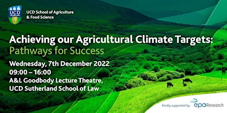 Achieving Our Agricultural Climate Targets: Pathways For Success