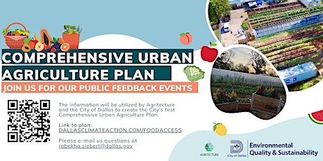 City of Dallas Comprehensive Urban Agriculture Plan Public Meeting @ VPBL primary image