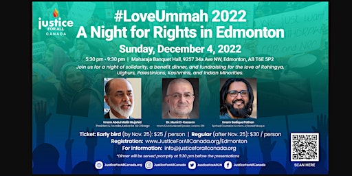 #LoveUmmah 2022:  A Night for Rights in Edmonton
