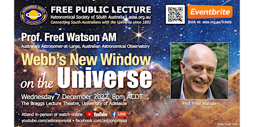 Webb's New Window on the Universe by Prof. Fred Watson
