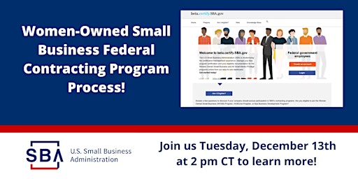 Women-Owned Small Business Certification Process 12/13 at 2pm CT