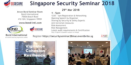 Singapore Security Seminar 2018 primary image