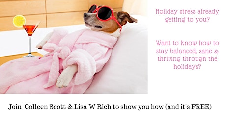 Avoid stress, stay Sane & Thrive in the holiday season: A FREE webinar primary image