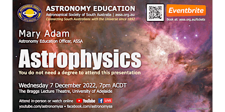 Imagem principal de Astrophysics | ASSA Astronomy Education