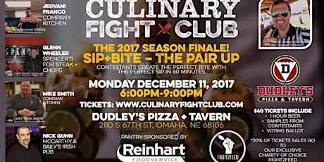 Hauptbild für CULINARY FIGHT CLUB OMAHA - SIP+BITE