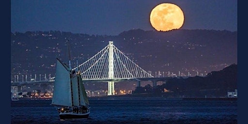 Full Moon Sail on the San Francisco Bay-Blue Moon 2023 August-Tuesday primary image