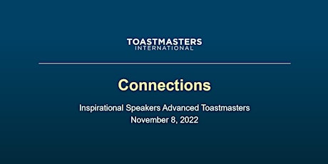 Inspirational Speakers Advance Toastmaster Club - November 8th