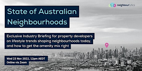State of Australian Neighbourhoods (Online) primary image