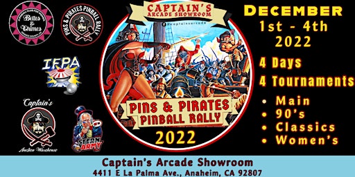Pins & Pirates Pinball Rally 2022 - 4th Annual