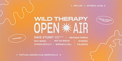 Wild Therapy Open Air - Sunset Party Ft. Dave Stuart
