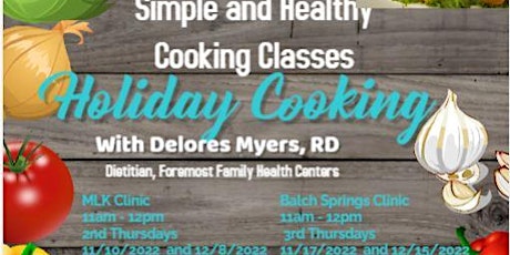 Simple & Healthy Holiday Cooking Classes