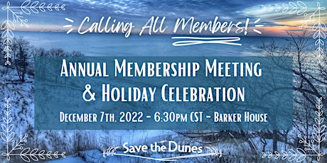 2022 Annual Membership Meeting & Holiday Celebration