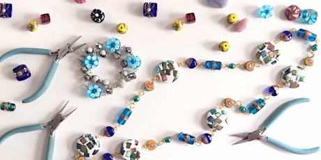 Glassbead Necklace + Bracelet Jewelry Making primary image