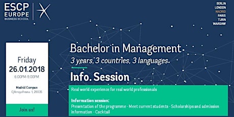 Imagen principal de Bachelor in Management (BSc) Info Session