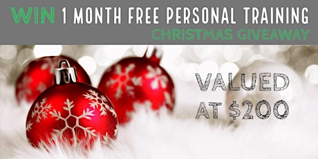 WIN 1 Month FREE Personal Training Christmas Gift Pack! primary image
