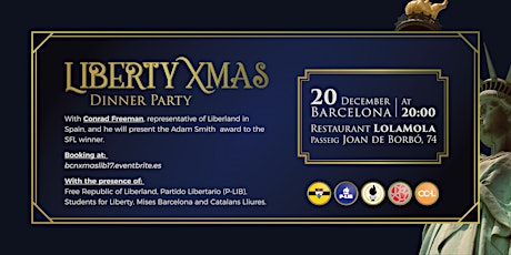 Imagen principal de Liberty Xmas Dinner Party in Barcelona -Liberland-SFL-PLib-CCL-IvMB