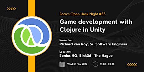 Open Hack Night #33: Game Development with Clojure in Unity primary image