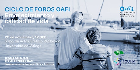 Ciclo de Foros OAFI: Envejecimiento y calidad de vida primary image