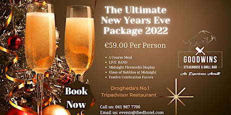 Image principale de New Years Eve Goodwin's Steakhouse & Grill Bar