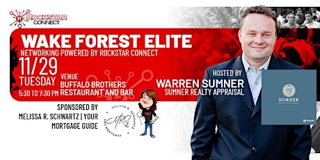 Free Wake Forest Elite Rockstar Connect Networking Event (November, NC)