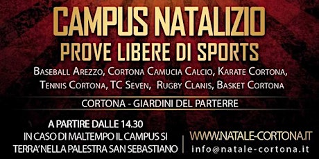 Immagine principale di Campus Natalizio - prove sportive libere per adulti e bambini 