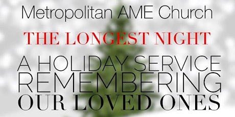The Longest Night: A Holiday Service Remembering our loved ones primary image