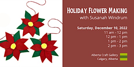 Holiday Flower making with Susanah Windrum