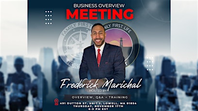 Business Overview Meeting with Frederick Marichal primary image