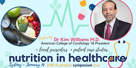 Nutrition in Healthcare Sydney Symposium with Dr Kim Williams (USA) + more primary image