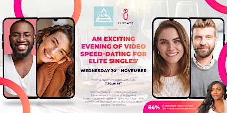 ADW Dating Presents: An Evening of Video Speed-Dating for Elite Singles